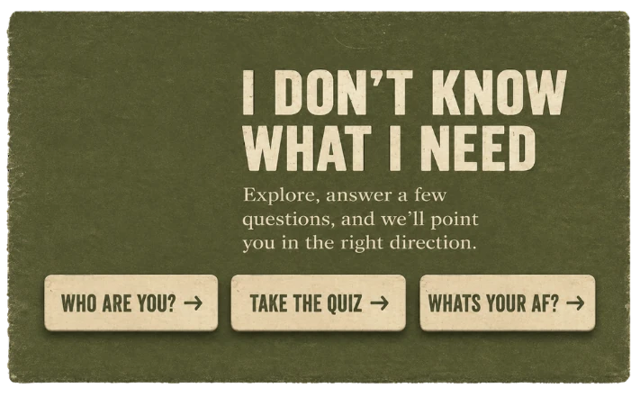 I don't know what I need